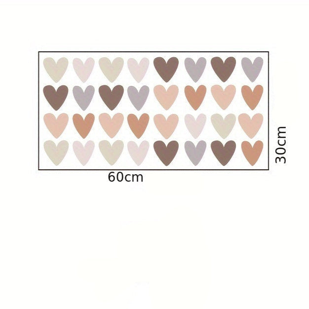 Sticker Pluie de Cœurs