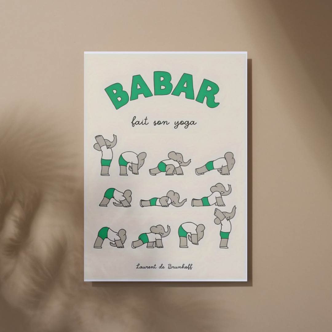 Affiche Babar fait son yoga