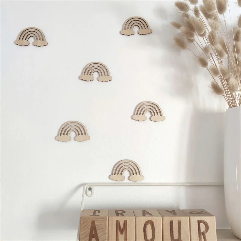 Stickers muraux en bois 3D